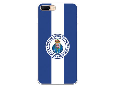 Funda para iPhone 7 Plus del Futebol Club Oporto Escudo Rayas Azul y blanco - Licencia Oficial Futebol Club Oporto