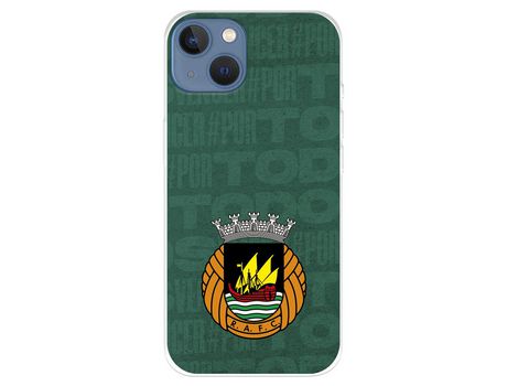 Funda para iPhone 14 Plus del Rio Ave FC Escudo Fondo Verde - Licencia Oficial Rio Ave FC