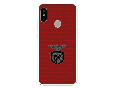 Funda para Xiaomi Mi A2 Lite del Escudo Fondo Granate - Licencia Oficial Benfica