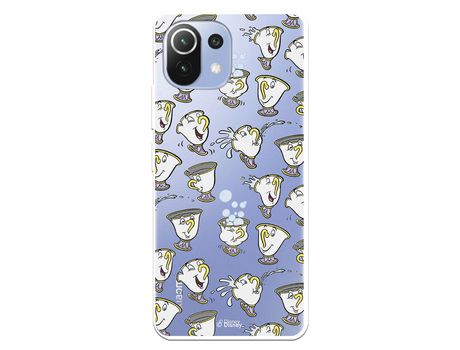 Funda para Xiaomi Mi 11 Lite Oficial de Disney Chip Potts Siluetas - La Bella y la Bestia