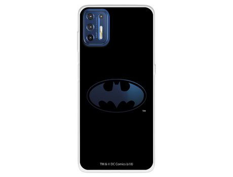 Funda para Motorola Moto G9 Plus Oficial de DC Comics Batman Logo Transparente - DC Comics
