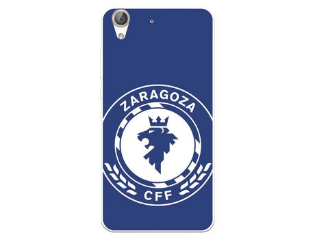 Funda para Huawei Y6 II del Zaragoza CF Femenino Escudo Grande Fondo Azul - Licencia Oficial Zaragoza CF Femenino