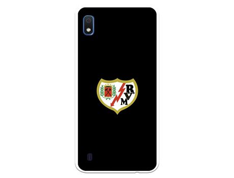 Funda para Samsung Galaxy A10 del Rayo Vallecano Escudo Fondo Negro - Licencia Oficial Rayo Vallecano