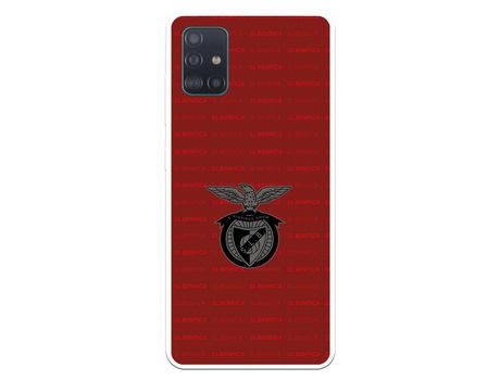 Funda para Samsung Galaxy A51 del Escudo Fondo Granate - Licencia Oficial Benfica