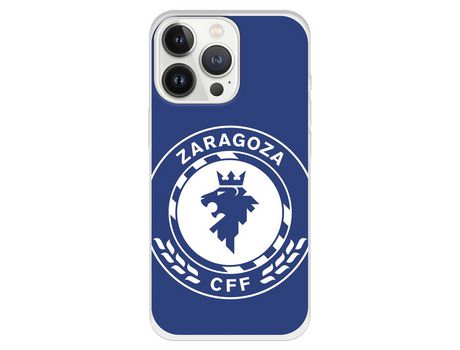 Funda para iPhone 13 Pro del Zaragoza CF Femenino Escudo Grande Fondo Azul - Licencia Oficial Zaragoza CF Femenino