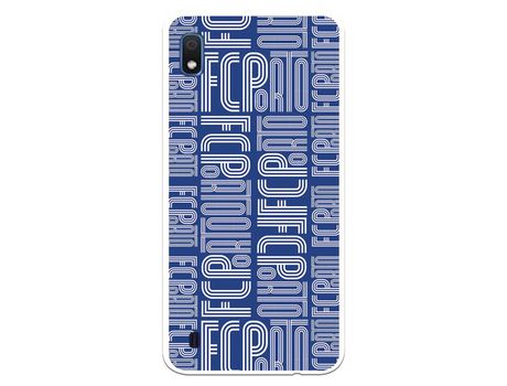 Funda para Samsung Galaxy A10 del Futebol Club Oporto Nombre Fondo Azul - Licencia Oficial Futebol Club Oporto