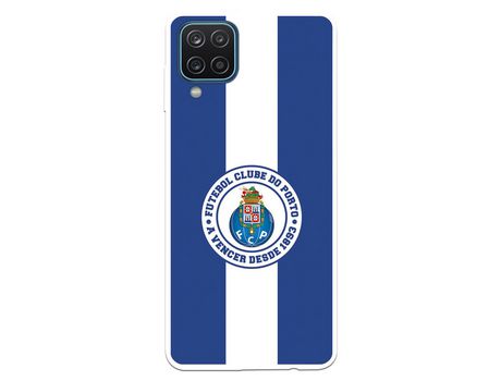 Funda para Samsung Galaxy A12 del Futebol Club Oporto Escudo Rayas Azul y blanco - Licencia Oficial Futebol Club Oporto