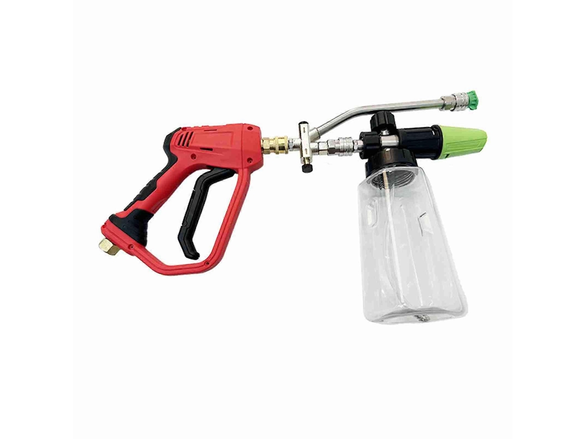 Lanza de espuma para coche de boca ancha con pulverizador de jabón para hidrolavadora con conector rápido, botella transparente Rosewell