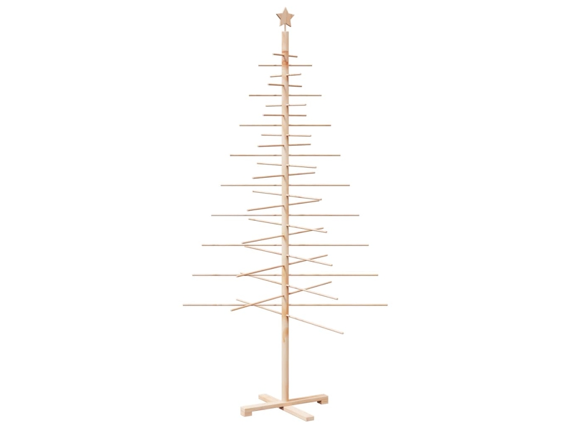 Árbol De Navidad De Madera VIDAXL Marrón (210 cm)