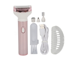 Cortadora De Pelo 4 En 1 Para Mujer Multifuncional Recargable Depiladora Eléctrica Inalámbrica Portátil Para Cejas Barba Nariz Cuerpo