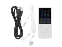 Reproductor Mp3/mp4 Con Auriculares, 64 Gb, Pantalla Lcd De 1,8 Pulgadas, Hifi, Bluetooth, Blanco.