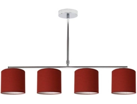 Lámpara de Techo FABRILAMP Planetario (Rojo - Metal - 54x61 cm)