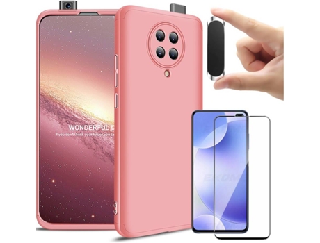 Carcasa, Protector y Soporte Xiaomi Poco F2 Pro Slim armor 360º Rosa