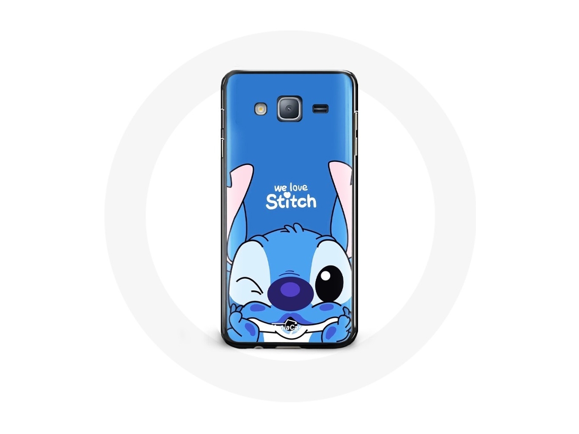 Funda para Samsung Galaxy Grand Prime Stitch Bonitinho Fundo Azul