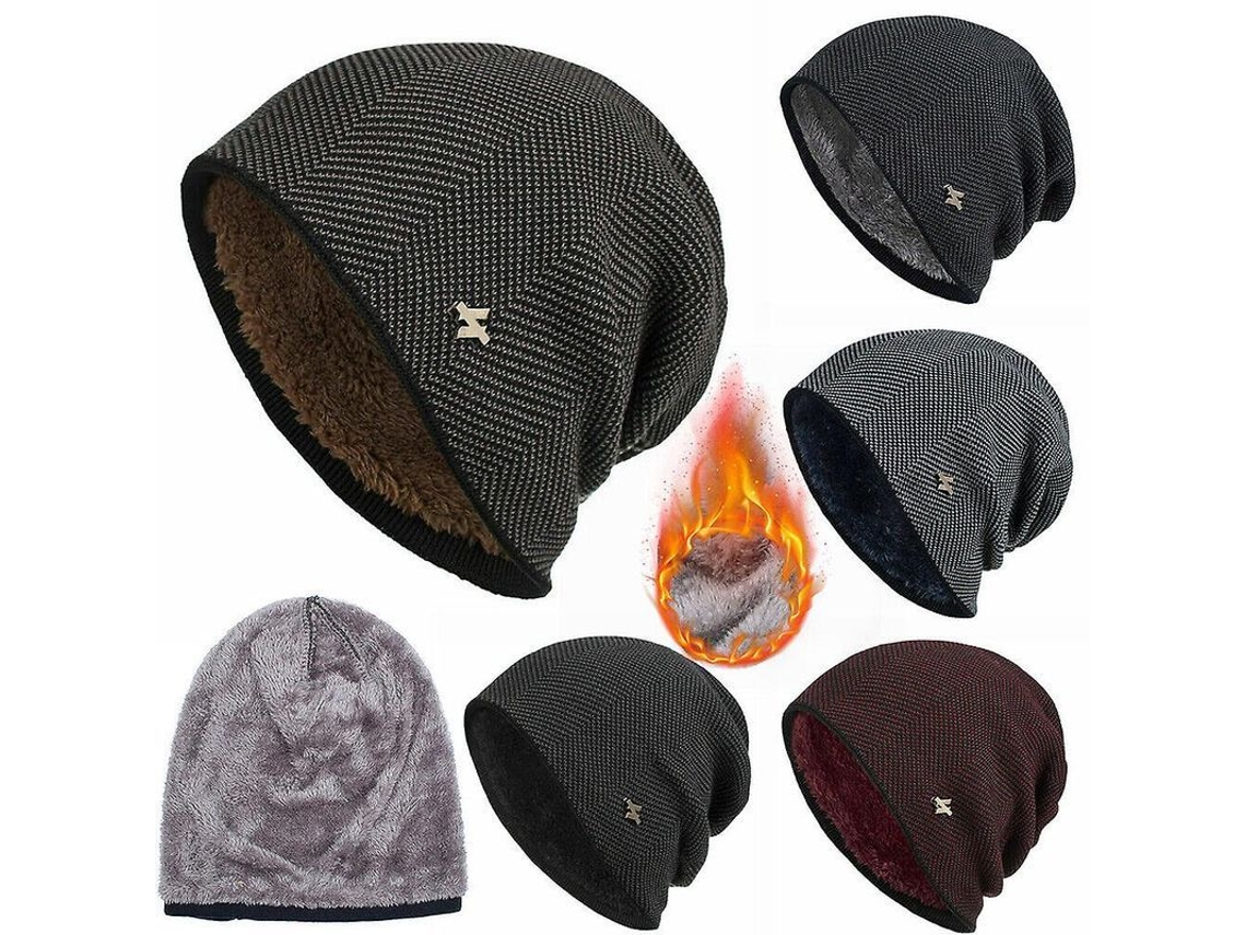2026-gorro De Punto De Terciopelo Caliente Invierno Unisex Para Hombres Y Mujeres Gorro De Ski Grueso Antiviento
