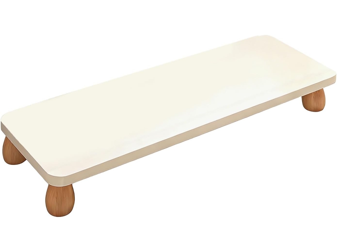 Soporte De Madera Para Monitor Con Espacio De Almacenamiento Adicional, Plataforma
