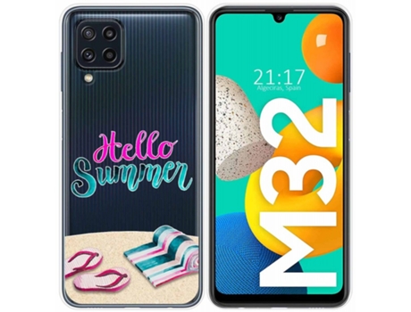 Carcasa Samsung Galaxy M32 TUMUNDOSMARTPHONE Dibujos Transparente Multicolor