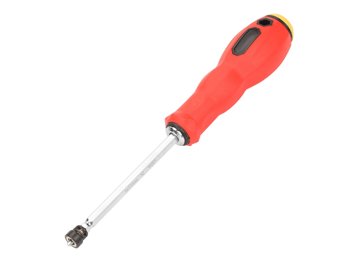 Destornillador De 6*100 Mm Y Destornillador Phillips Con Imán Potente, Herramienta Manual Ligera Y Duradera.