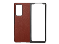 Capa De Couro Para Samsung Galaxy Z Fold 2 Protetora Anti-shock Case Cover Marrom