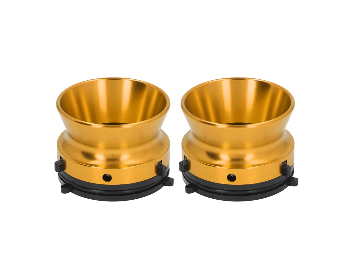 1 Par De Adaptadores De Buje Nab, Aluminio Pulido, Apertura De 10 Pulgadas, Para Studer Revox Akai Teac Gold