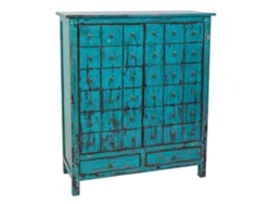 Armario WANDERLUST DECO (Madera - Azul - 102 x 42 x 120 cm)