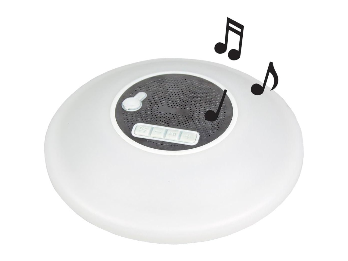 Altavoz portátil flotante e impermeable con clasificación IPX7, luces LED RGB, sonido envolvente y diseño único. Mdug