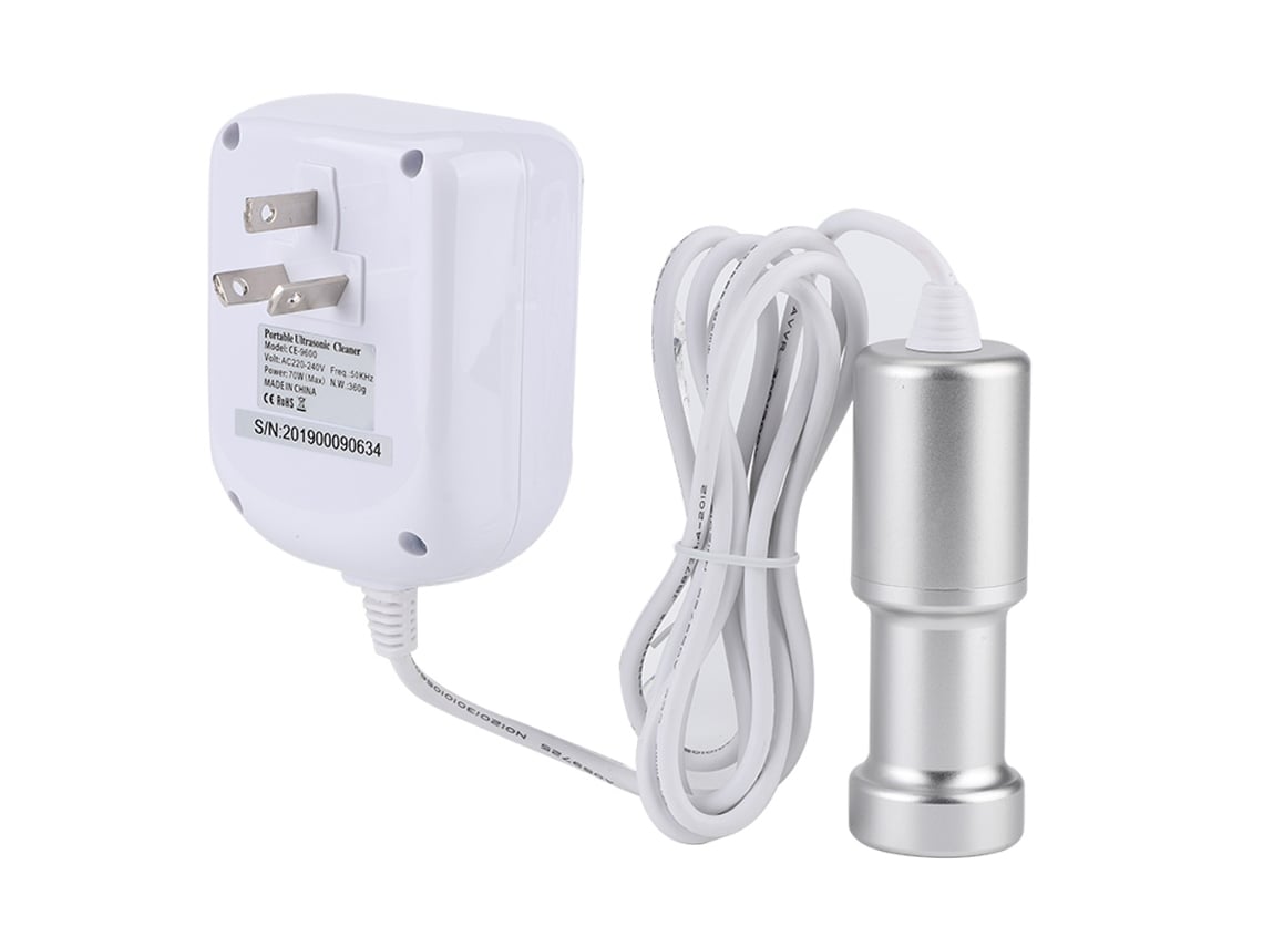 Limpiador Ultrasónico Portátil De 50 Khz Para Vasos, Joyas, Frutas, Verduras Y Utensilios.