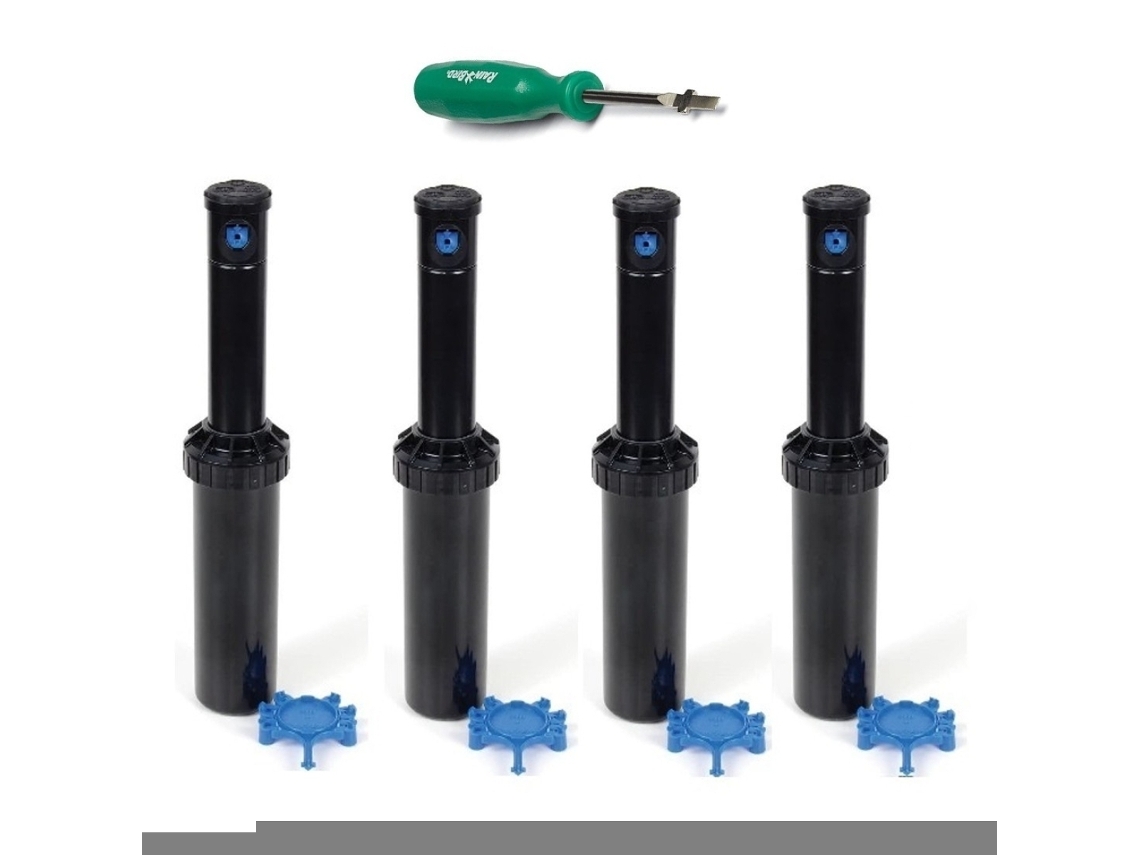 Aspersor Rain Bird 3504-pc. (pack De 4 Unidades)llave Aspersor Rain Bird De Alcance 4,6 A 10,7 Metros. Incluye Toberas Para Ajustar Radio De Alcance.