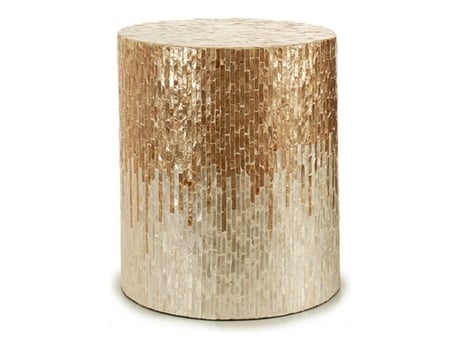 Banco GIFT DECOR (Blanco - Madreperla - 40 x 40 x 45.50 cm)