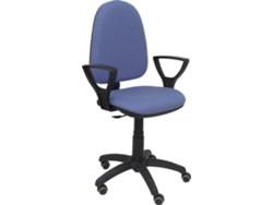 Silla de Escritorio Operativa PYC Ayna Azul BF RP con ruedas antiarañazos (Brazos Fijos - Tejido)
