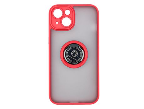 Funda skyhe por Apple iPhone 14 Plus Gel Bumper con Anillo Rojo