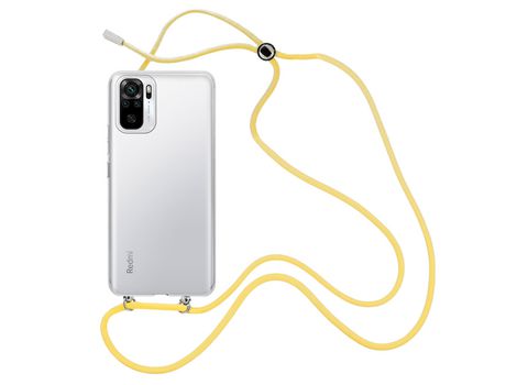 Funda cristal con Cordón Amarillo para Xiaomi Redmi Note 10s