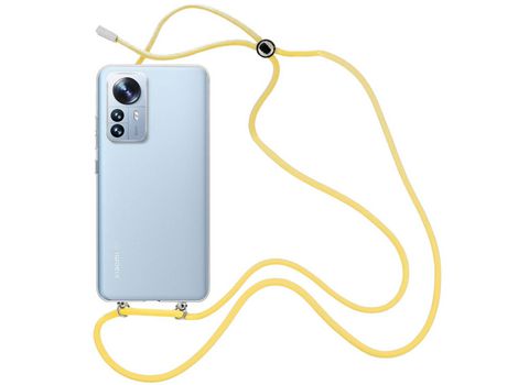 Funda cristal con Cordón Amarillo para Xiaomi 12 Lite