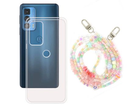 Funda cristal con Rosario baby para Motorola Edge 20