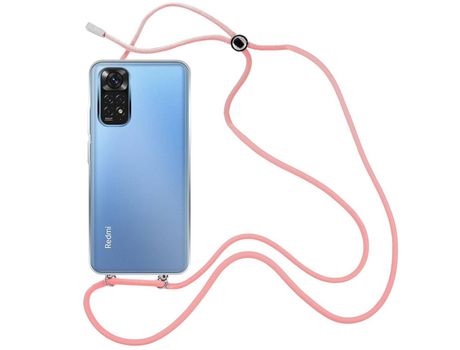 Funda cristal con Cordón rosa para Xiaomi Poco M4 Pro