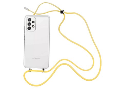 Funda cristal con Cordón Amarillo para Samsung Galaxy A52S