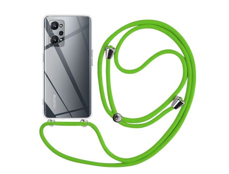 Funda cristal con Cordón verde para Realme GT Neo 2