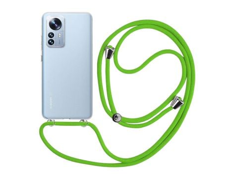 Funda cristal con Cordón verde para Xiaomi 12 Pro