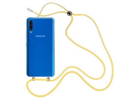 Funda cristal con Cordón Amarillo para Samsung Galaxy A50