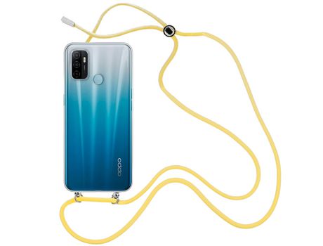 Funda cristal con Cordón Amarillo para Oppo A53s