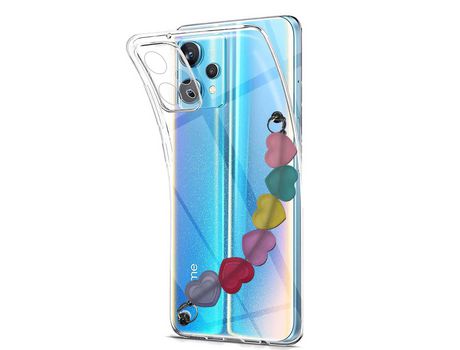 Funda cristal con Soporte Corazones para Oneplus Nord CE 2 Lite