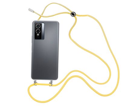 Funda cristal con Cordón Amarillo para Vivo Y76 5G