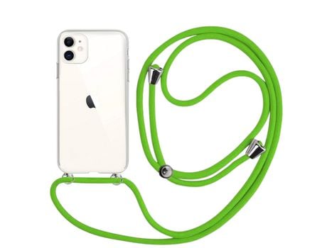 Funda cristal con Cordón verde para iPhone 13