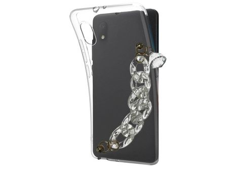 Funda cristal con Soporte diamante para Alcatel 1 2019