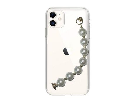 Funda cristal con Soporte pérola para iPhone 11