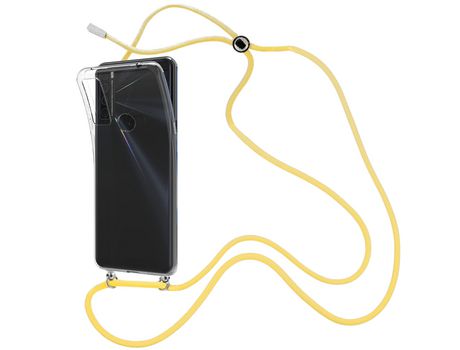 Funda cristal con Cordón Amarillo para TCL 30 XL