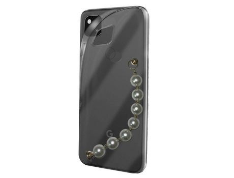Funda cristal con Soporte pérola para Google Pixel 4A 4G