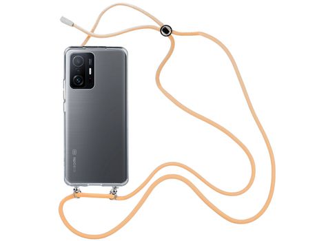 Funda cristal con Cordón Naranja para Xiaomi 11T