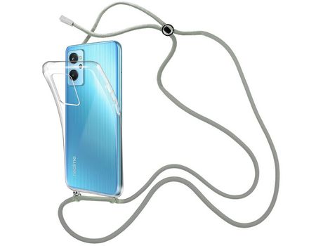 Funda cristal con Cordón Gris para Oppo A96