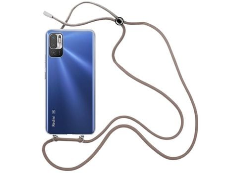 Funda cristal con Cordón Marrón para Xiaomi Poco M3 Pro